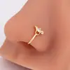 Comércio Exterior Europeu e Americano Lâmpada Mágica de Aladim Piercing de Nariz Criativo Zircônia Clipe de Nariz em Forma de U Elegante High-End Argola de Nariz Sem Furo