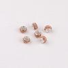 Cuentas coloridas de agujero grande Cuentas espaciadoras Bola de Diamante diy hecho a mano con cuentas casero pulsera de cuerda trenzada collar material accesorios de joyería