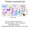Pegatinas de Pared Decorativas de Burbujas de Mariposa de Colores Personalizadas, Diseños y Muestras Personalizadas, Pegatinas de Pared Creativas para Habitación de Niños, Sala de Estar, Dormitorio, PVC