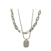 Collar de Diseño de Alta Gama de Lujo Ligero a la Moda Nicho para Mujer 2022 Nueva Cadena Trendy para Clavícula de Suéter Venta al por Mayor