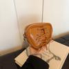 Bolso de Moda para Niños Otoño e Invierno Nuevo Vintage Cuero Aceitado Mini Bolso Elegante Bolso Cruzado de Cadena para Niña Monedero