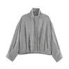 Chaqueta Bomber de Cuadros Nueva para Mujer, Estilo Ins Europeo y Americano, Transfronteriza 2026