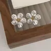 Brincos Lele Jewelry Flor Grande Crisântemo Leitoso Suave Estilo Coreano Fashion Fresco Pastoral Fofos e Puros Acessórios de Orelha