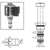 Válvula Proporcional de Cartucho Hidráulico Parker - Válvula Proporcional de Controle de Fluxo Normalmente Aberta (Compensação de Pressão) Série Jp02P