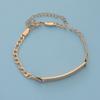 Comercio exterior nueva moda personalizada regalo para niños pulsera estilo europeo y americano acero inoxidable grabado láser pulsera para niños