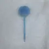 Caneta de pompom lisa e criativa, fofa e feminina, adequada para journaling, material de escrita para estudantes, caneta esferográfica de pelúcia atacado