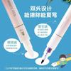 Pluma de Doble Escritura Borrable Deli Pluma Mágica Borrable Azul Puro Pluma de Gran Capacidad Pluma Borra Tinta Estudiante Doble Punta Borrado S626