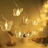 Luzes de Fio Coloridas Lde, Luzes Noturnas da Moda, Luzes Piscantes de Borboleta para Quarto, Decoração de Fundo Solar para Exterior de Feriado, Certificado CE