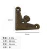 Jingmao Hardware Novo Chinês Antigo Caixa de Canto Decoração de Canto Borboleta Liga de Zinco Caixa de Madeira Canto Bronze Ferro