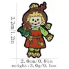 Aliexpress Moda Novo Produto Desenho Animado Peru Esquilo Abóbora Broche Criativo Fofo Personalizado Liga de Zinco Gotejamento de Óleo Emblema Acessórios