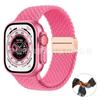 Para Apple S9 pulseira de nylon trançado fivela magnética atualizada alça ultra elástica iwatch pulseira de pulso respirável