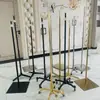 Accesorios de Base de Soporte para Maniquíes Barra de Soporte de Metal Altura Ajustable Móvil Estante de Exhibición para Tienda de Ropa Bandeja