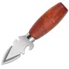 Acero Inoxidable Mango de Madera Cuchillo para Ostras Crudas Cuchillo para Ostras Doméstico Herramienta para Abrir Ostras Artefacto Deslizante para Conchas Línea de Camarón Herramienta para Abrir Conchas de Ostras y Vieiras