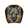 Funda de reposacabezas de coche de dibujos animados linda, funda de cojín de coche de animales, funda de almohada para cuello de coche suave