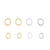 Cobre oro real de 14k ovalado anillo abierto pulsera collar anillo conector anillo de llave abierto de extremo cerrado con preservación del color envuelto en oro de 18K