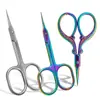 Manicure Aço Inoxidável Cotovelo Estilo Russo Tesoura para Cutícula Morta Pré-Tratamento Tesoura para Cutícula Ferramenta de Tesoura de Manicure Pontiaguda