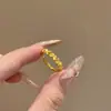 Anel Borboleta Fênix Dourada Modelo Novo 2025 para Mulheres, Anel Borboleta Tridimensional Cor Imitada, Anel Ajustável de Nicho Atacado