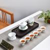 Juego de Té Qianli Jiangshan Porcelana Blanca Juego de Té Kung Fu Tazón con Tapa Taza de Té Regalo de Negocios Regalo de Apertura logo