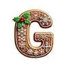 Explosiones Transfronterizas Navidad Árbol de Navidad 26 Decoraciones de Letras de Jengibre Colgante Pequeño de Letra Colgante