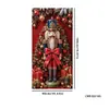 Nova capa de porta de Natal transfronteiriça, montagem de decoração de festa para criar atmosfera e oportunidades de fotos, bandeiras e faixas suspensas de Natal ao ar livre