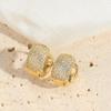 Pendientes exóticos de lujo para mujer, estilo retro, ligeros, combinables, con hebilla de oreja hueca, exquisitos, joyería para mujer