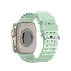 Pulseira de Silicone Marinho Respirável Perfurada Adequada para Apple Watch Séries 9, 10, S11, Pulseira iWatch Ultra