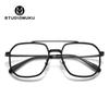 Gafas de Madera Studiomuku Cool Venta Limitada Montura de Gafas Cuadrada Retro Doble Puente Montura de Gafas con Diseño de Moda