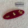 Horquilla lateral estilo rojo Año Nuevo Año del Caballo, Accesorio para el cabello exquisito de alta gama, Adorno pequeño, Pinza para flequillo, Accesorio para el cabello BB Clip