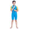 Venta al por mayor transfronteriza de trajes de surf y buceo nuevos de una pieza para niños, trajes de buceo cálidos, trajes de manga corta a prueba de frío para esnórquel y natación en invierno
