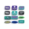 Fabricante de Etiquetas de Plástico PVC Logo de Jaqueta de Penas Etiquetagem Personalizada Carimbo de Borracha para Roupas Carimbo de Borracha Macia para Sapatos e Chapéus de Cowboy Estéreo 3D