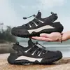 Zapatos para Hombre, Zapatos de Verano Huecos Transpirables, Sandalias Versátiles, Zapatos Deportivos Casuales para Hombre sin Cordones para Caminar en el Agua, Venta al por Mayor para Hombre