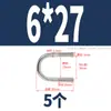 Pernos en U de Acero Inoxidable 304 Abrazadera para Tubo de Aro en Forma de U Aro para Tubo de Montaje Tornillos en U Pre-empotrados M6M8M10M12
