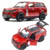 Simulación Transfronteriza Aleación Modelo de Coche Todoterreno Adornos Coche Deportivo Infantil Aleación Coche de Retracción Regalo para Niño