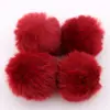Bola de Pelo de Conejo Artificial 4.5cm Ropa Zapatos Sombreros Accesorios de Piel Artificial Pasador DIY Pequeñas Bolas de Piel Accesorios Pom-Pom