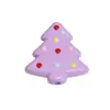 Árbol de Navidad Acrílico Cuentas con Agujero Pasante Cadena para Teléfono Llavero Colgante de Collar Hecho a Mano DIY Accesorios para Bolsas Venta al por Mayor