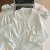 Pijama chic para mujer en algodón nube con mangas largas, encaje dulce francés, tacto de alta gama, adecuado para primavera y otoño, se puede usar como ropa de casa