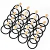 Banda Elástica Sin Costuras Negra Base Básica Adhesivo Pegatina Alta Elasticidad Adulto DIY Lazo para el Cabello Cinta para la Cabeza Banda de Goma
