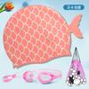 Gorro de natación de dibujos animados nuevo de silicona ampliado impermeable para niños y niñas gorro de buceo universal equipo de gafas de natación fabricantes
