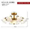 QINGYAO Yao Estilo Francês Vintage Forma de Flor Luminária Pendente para Quarto 6 Nova Lâmpada de Atmosfera Tulipa Arte em Ferro Não