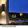 Lámpara de Pared Redonda LED para Exteriores Simple Creativa Impermeable para Patio Pasillo Doble Cabezal Emisor de Luz Lámpara de Pared