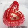 Cesta de flores para daminha de casamento cesta de presente manual cesta de flores de bambu cesta de flores de bambu cesta de flores para noiva suprimentos de casamento portáteis