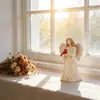 Adornos Transfronterizos Nuevos de Resina de Ángel y Pájaro Rojo, Decoración de Escritorio para el Hogar Estilo Nórdico, Artesanías de Ambiente