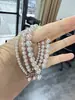 Pulseira Pérola Mousse de Café Feminina Nicho Luxo Leve Cor Duradoura Joia de Mão Tendência Moda Pulseira Manta Rosa Atacado