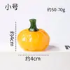 Ornamentos de Abóbora de Pedra de Gelatina de Ouro Natural Transfronteiriços Esculturas de Pedra Bruta de Anidrita Amarela Decoração de Mesa de Natal para Sala de Estar