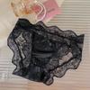 Amorzinho um pouco bêbado ~ calcinha sexy de cetim com fenda alta e renda meninas cintura baixa algodão puro respirável calcinha mulheres