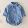 Mono de bebé, vestido de primavera y otoño, camisa vaquera para niña, ropa exterior, traje de escalada triangular, 5 princesas, 6 ha, ropa de 3 meses, 9
