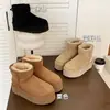 Botas de nieve Henan Sangpo, suela de 5 cm de grosor, botas de corte bajo 5854, 20685