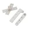 Eje de rotación de puerta de cielo y tierra, bisagra superior e inferior de puerta invisible, bisagra de puerta, posicionamiento de eje de puerta, conector de eje de acero inoxidable de 360 grados