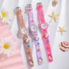 Comércio Exterior Mais Vendido Pulseira de Silicone Relógio Infantil Unicórnio Fofo Menina Relógio de Quartzo Moda Casual Estudante Relógio Desenho Animado