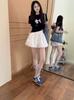 Shorts Florales Blancos para Mujer, Atuendo de Principios de Verano 2026, Pantalones de Calabaza de Cintura Alta, Pantalones Linterna Adelgazantes, Pantalones Falda Amplios Holgados